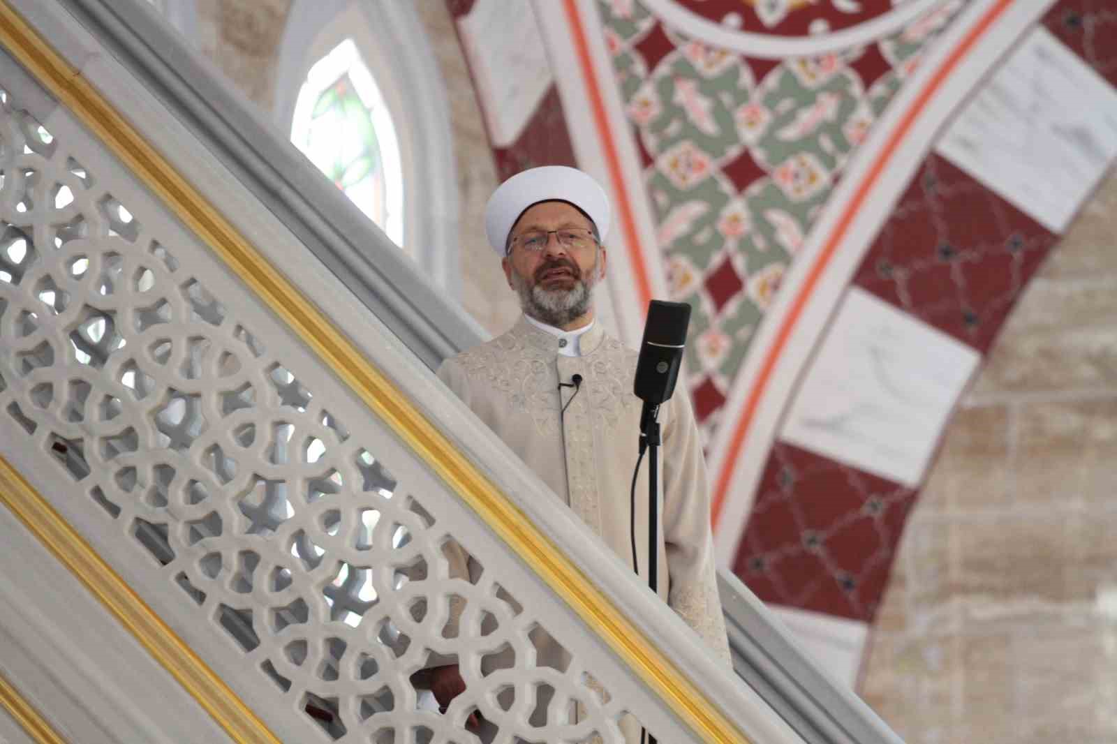 Diyanet İşleri Başkanı Erbaş: “İsrail, Gazze’yi dünyanın en büyük açık hava hapishanesine dönüştürdü”