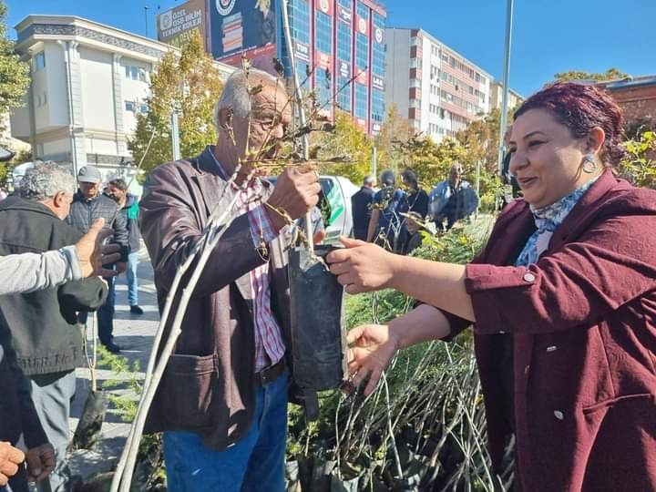 Cumhuriyetin 100. Yılı Anısına Fidan Dağıtımı Yapıldı
