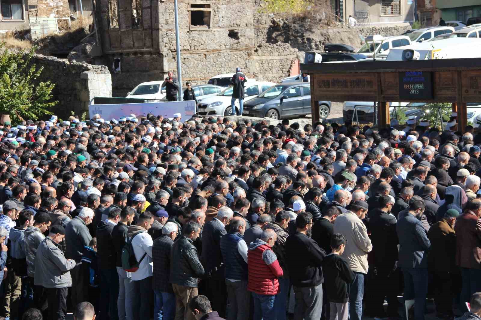 Erzurum’dan Filistin’e destek, İsrail saldırılarına tepki
