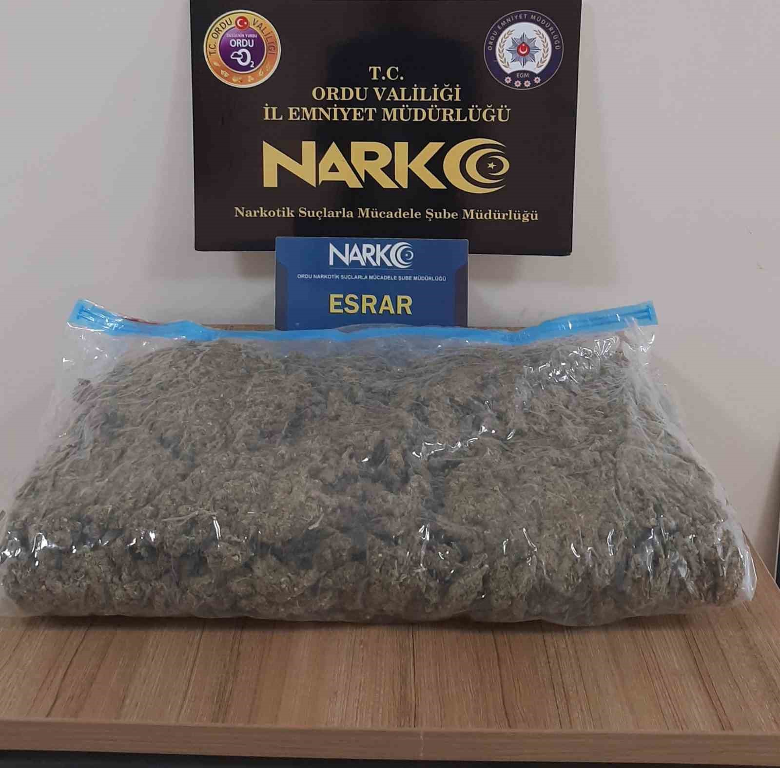 Ordu’da uyuşturucu operasyonları: 5 tutuklama