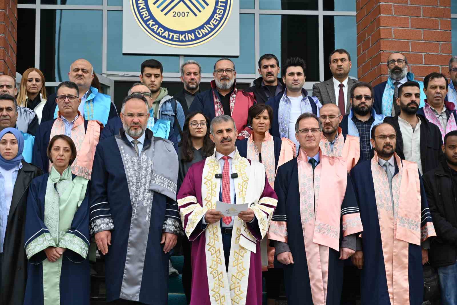 Çankırı Karatekin Üniversitesi Rektörü Prof. Dr. Çiftçi: &quot;İsrail’i kınıyoruz&quot;