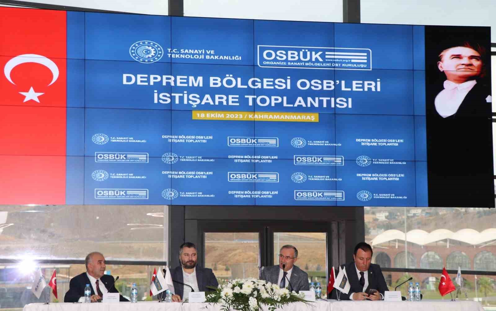 OSBÜK deprem bölgesindeki OSB’lerle buluştu