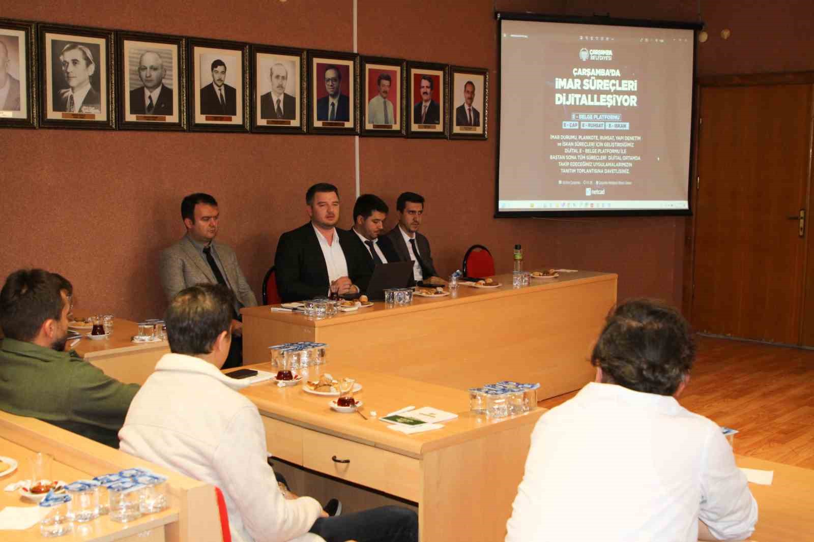 &Ccedil;arşamba&rsquo;da imar s&uuml;re&ccedil;leri dijitalleşiyor
