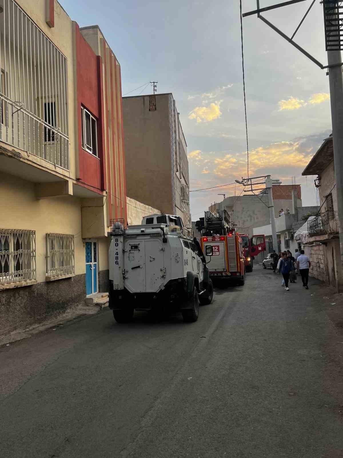 Mardin’de apartmanda yangın paniği