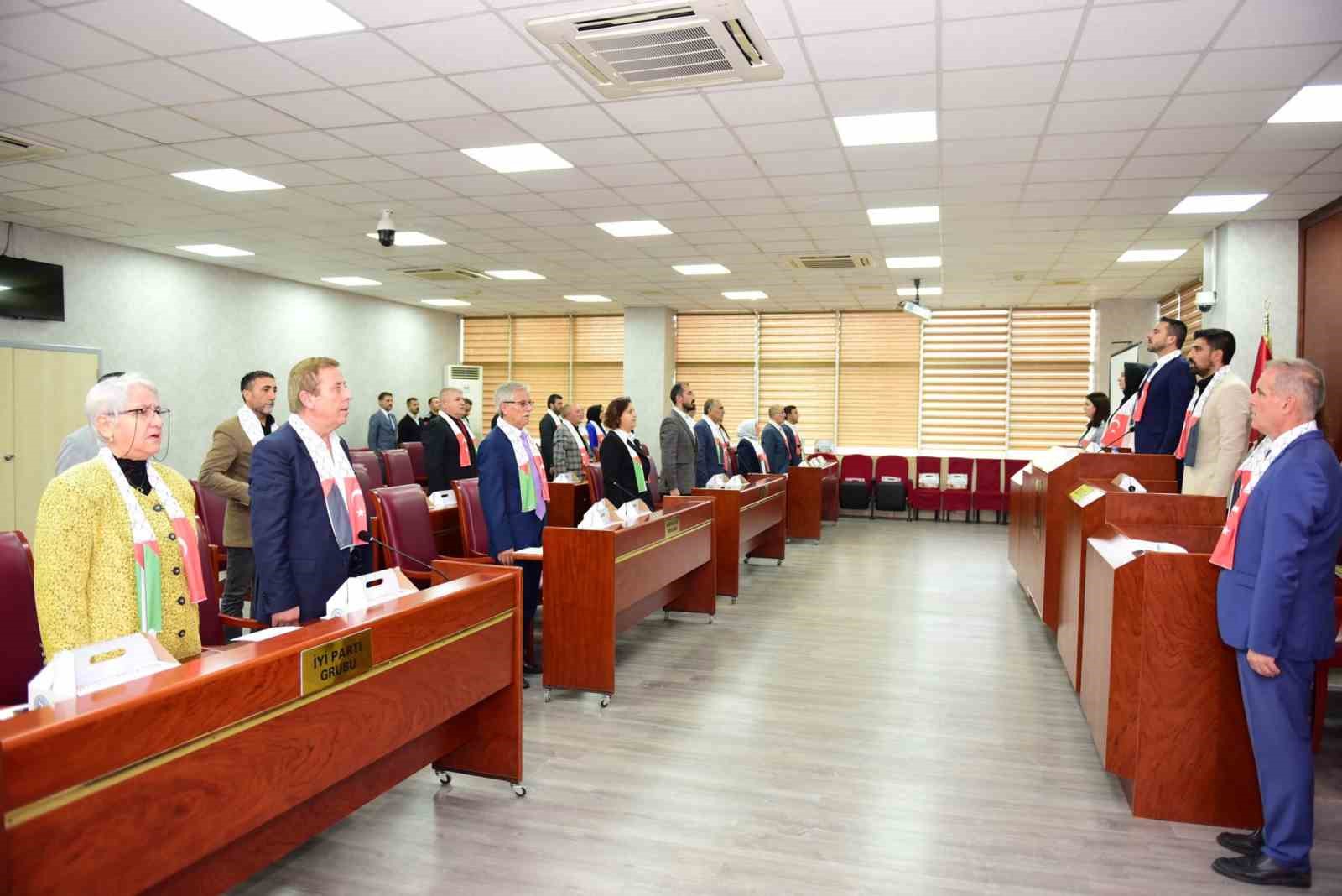 Kestel Belediyesi Meclisi&rsquo;nden  ortak &lsquo;Filistin&rsquo; bildirisi
