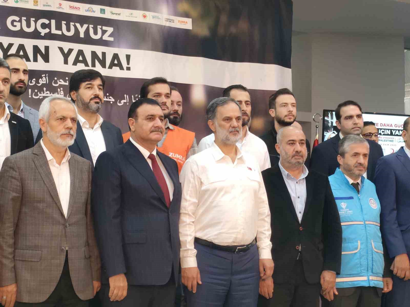 Türk Kızılay’ı ve STK’lardan Filistin için ortak yardım kampanyası