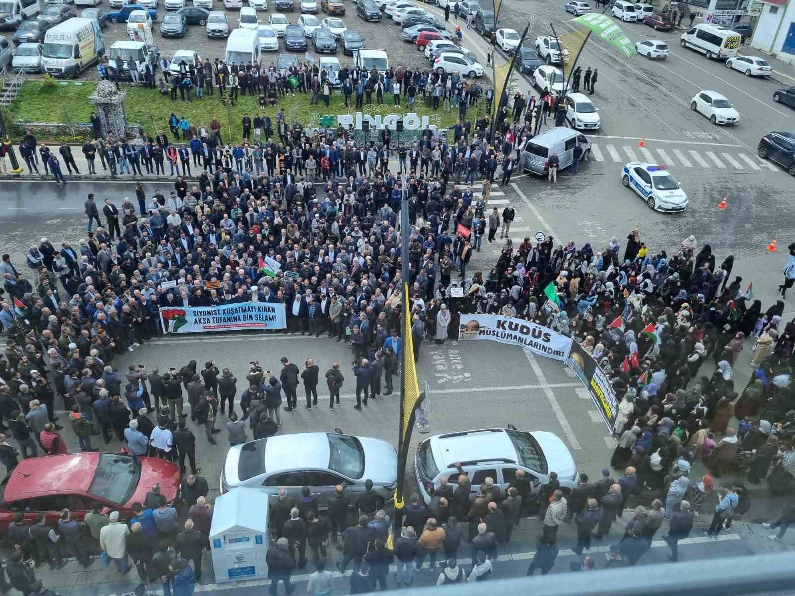 Bingöl’den Filistin’e destek yürüyüşü