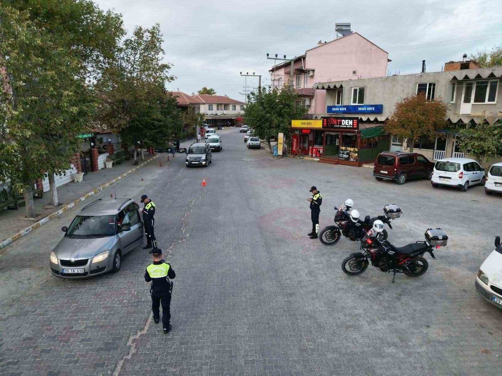Kırklareli’nde dron destekli trafik denetimi