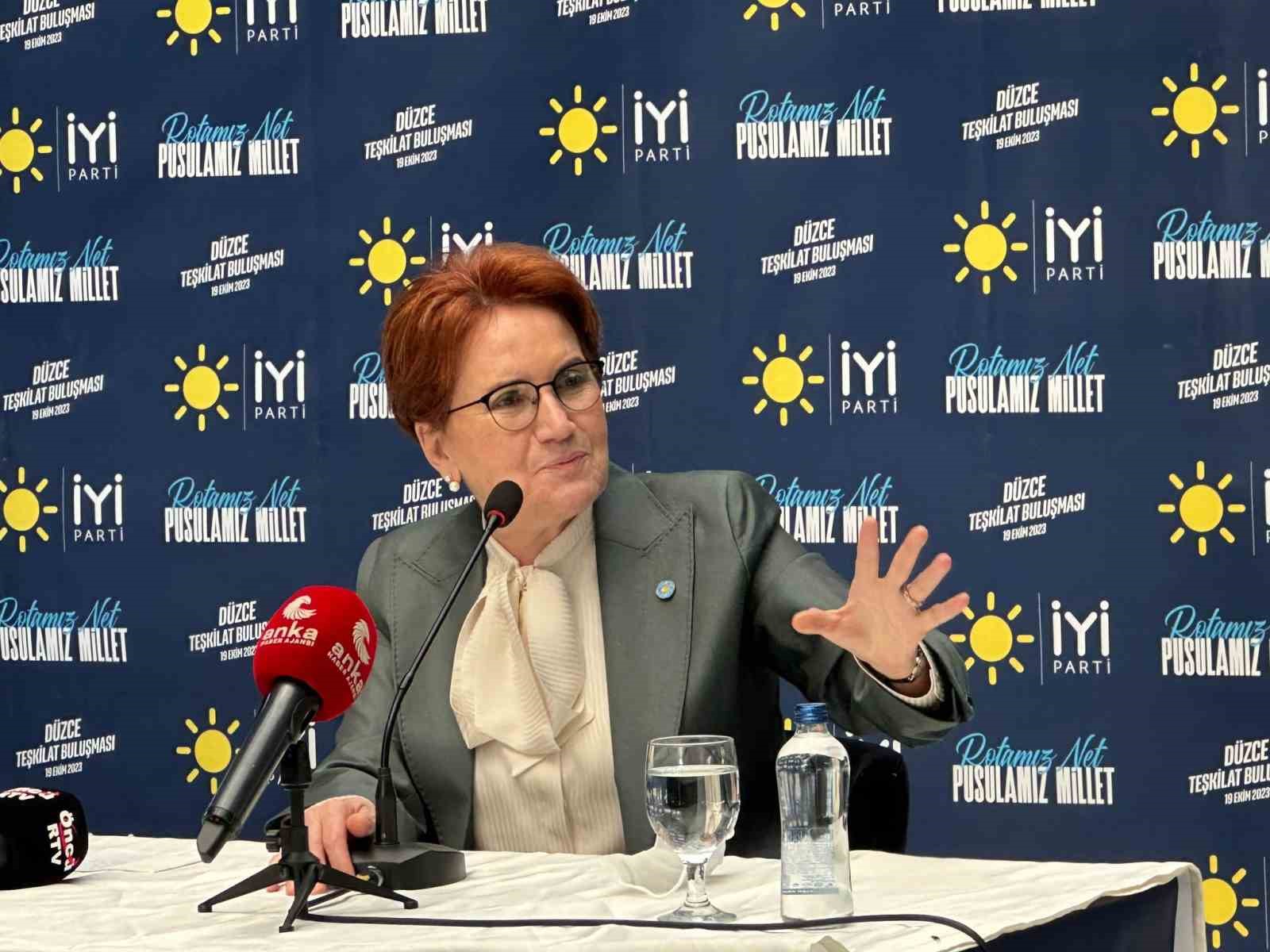 İYİ Parti Genel Başkanı Akşener, Düzce’de belediye başkan adaylarını açıkladı