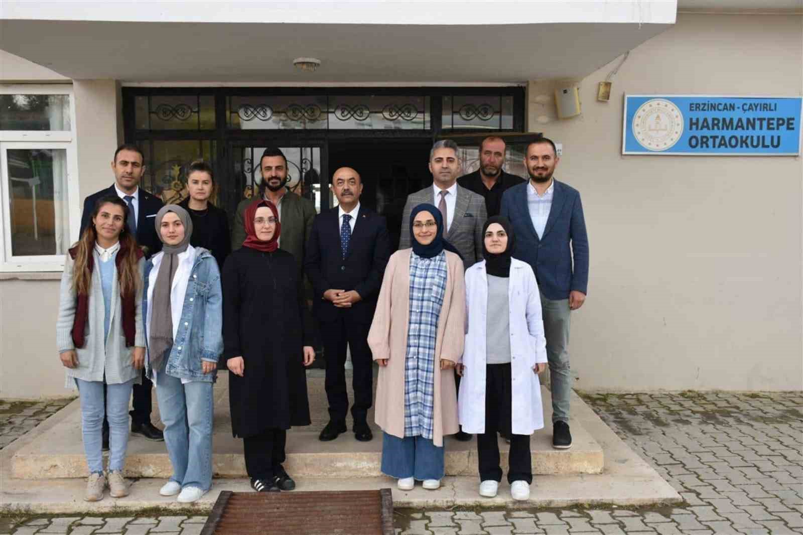 Milli Eğitim M&uuml;d&uuml;r&uuml; Kartal, Otlukbeli ve &Ccedil;ayırlı il&ccedil;elerindeki okullarda incelemede bulundu

