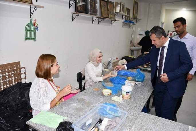 Y&uuml;ksel, eğitimlerini s&uuml;rd&uuml;ren gen&ccedil;leri ziyaret etti
