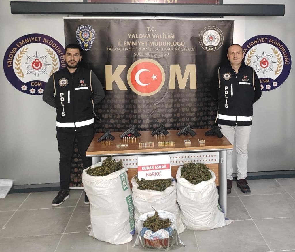 Yalova’da suç örgütüne yönelik operasyonda 3 tutuklama