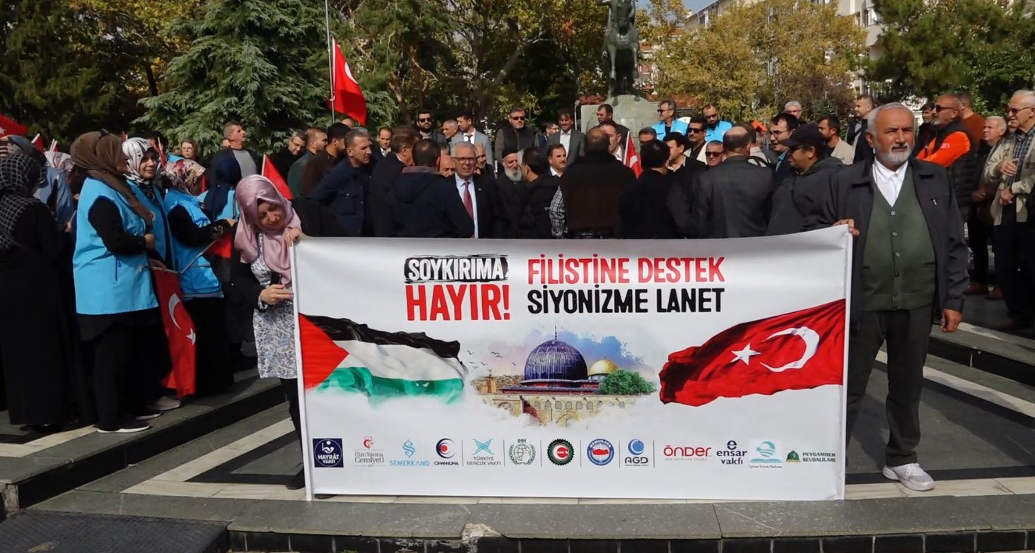 Kırklareli’de İsrail protesto edildi