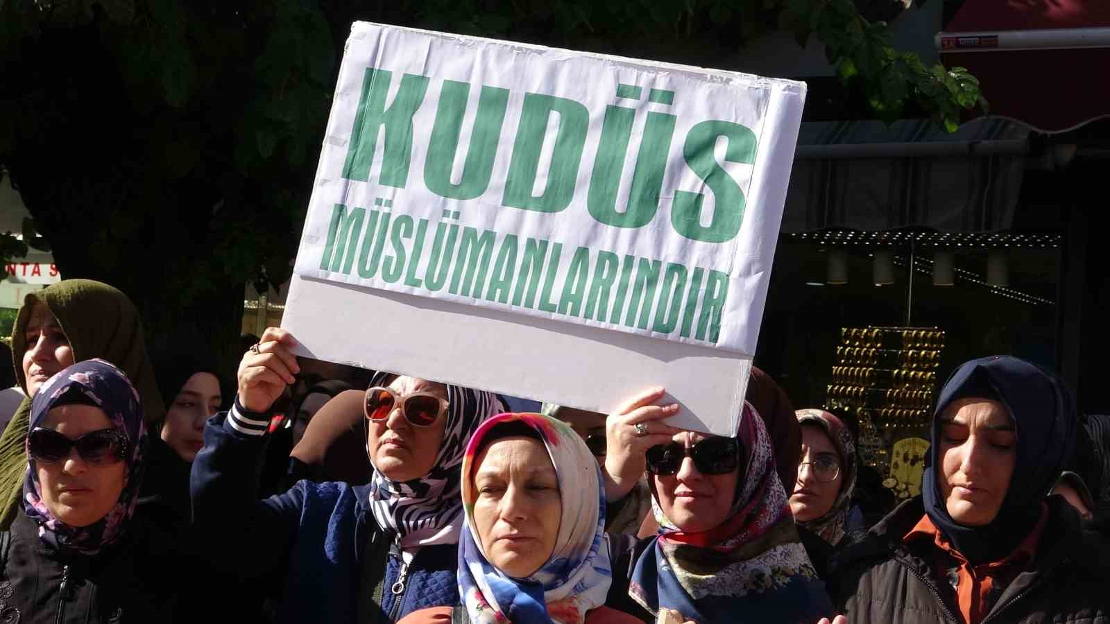 Gazze&rsquo;ye ger&ccedil;ekleştirilen saldırılar Isparta&rsquo;da protesto edildi
