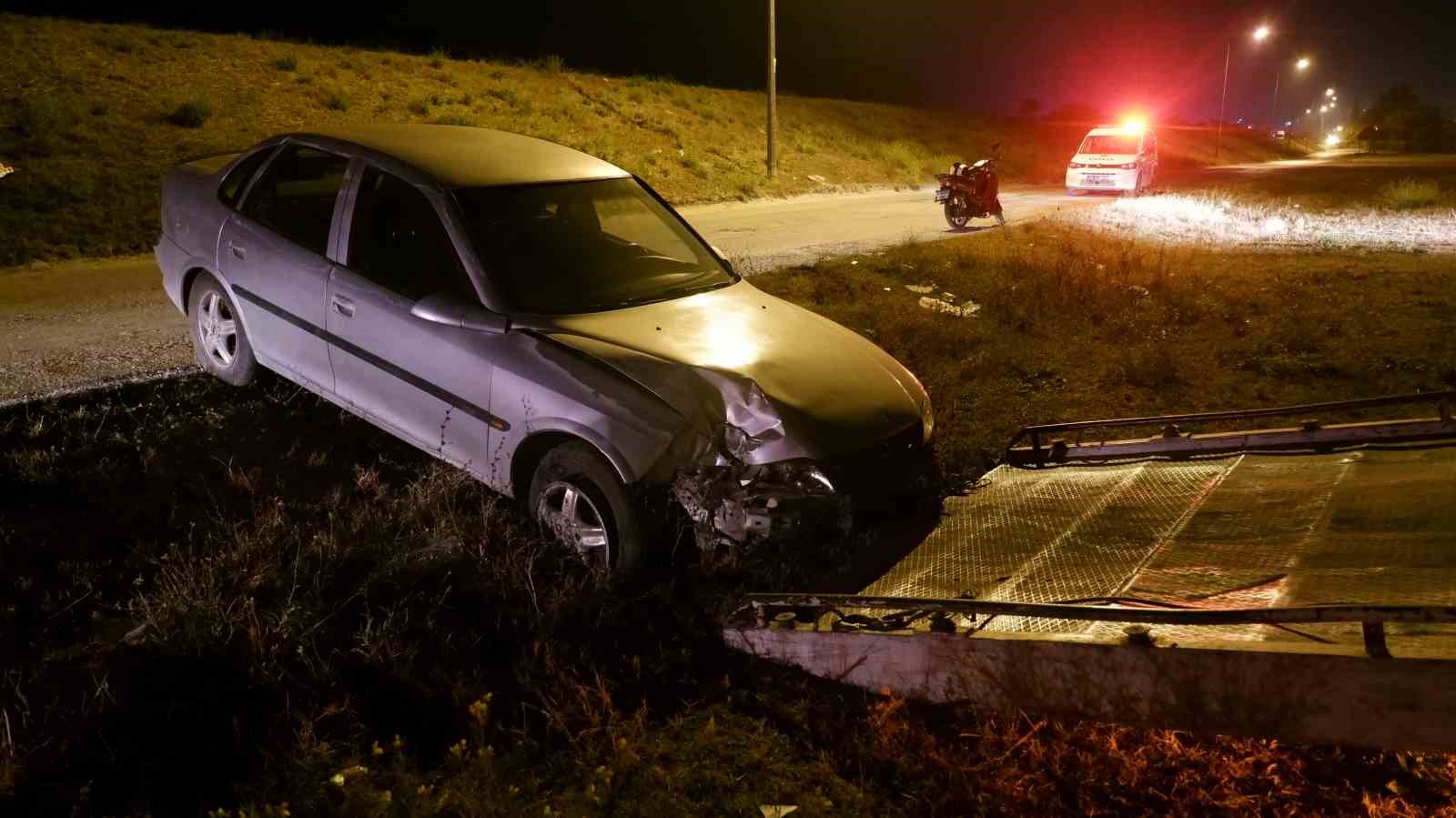 (ÖZEL) ’Dur’ ihtarına uymayıp kaçan sürücü kaza yapınca yakalandı