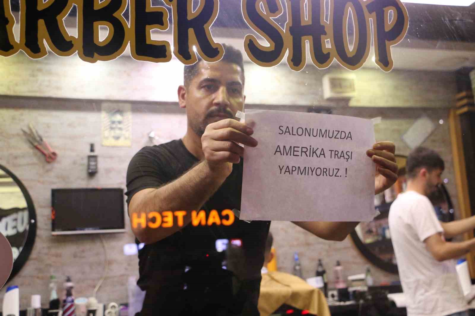 Diyarbakırlı berberden Filistin’e destek için "Amerikan tıraşı" boykotu