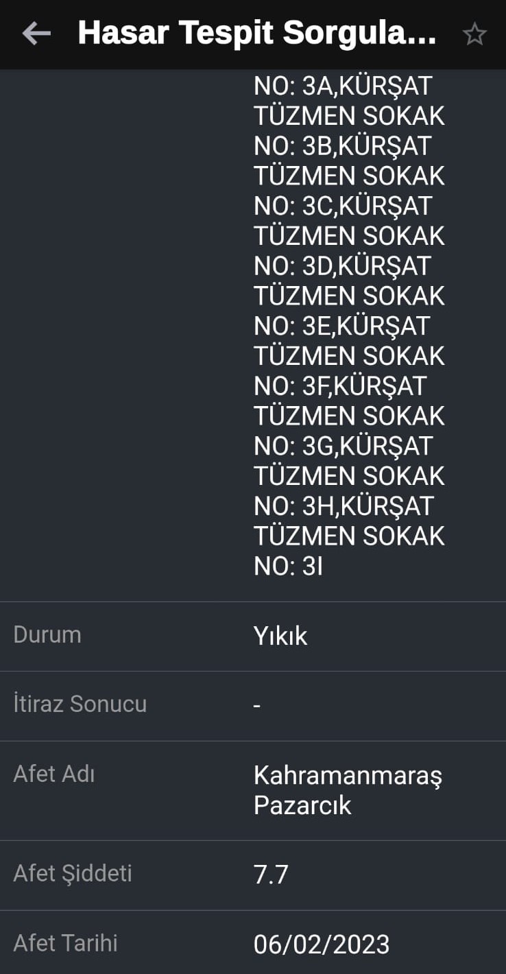 Komşular arasında ‘ağır hasarlı’, ‘az hasarlı’ tartışması sonunda bina için yıkım kararı verildi