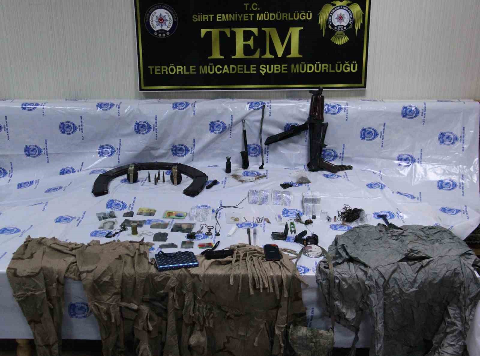Siirt’te eylem hazırlığındaki terörist mühimmatıyla yakalandı