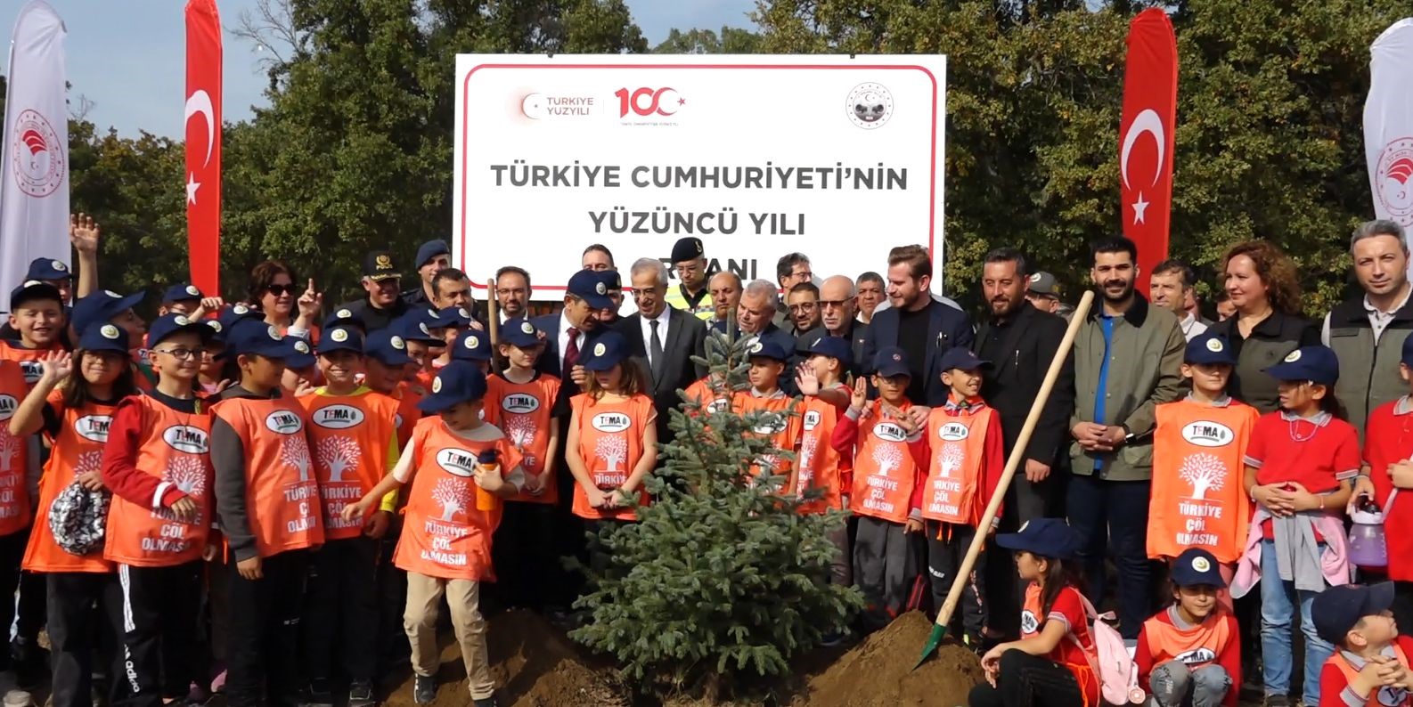 Kırklareli’de Cumhuriyet’in 100. yılında 2023 fidan dikildi