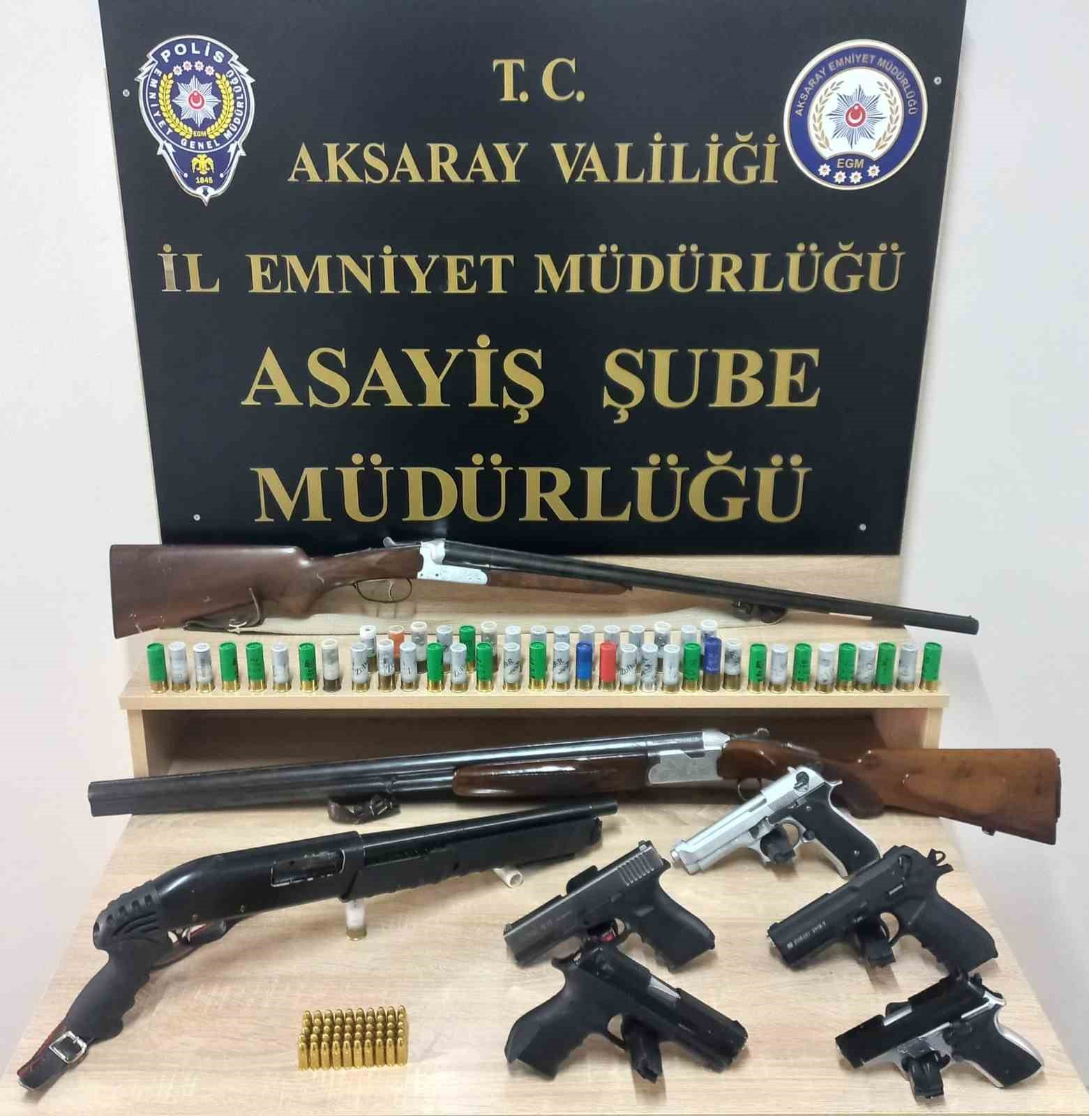 Aksaray&rsquo;da 1 haftalık uygulamada 12 ş&uuml;pheli tutuklandı
