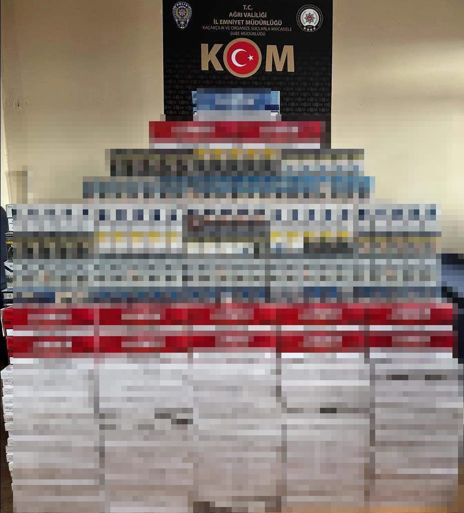 Ağrı’da 11 bin 130 paket kaçak sigara ve 2 bin 20 litre kaçak akaryakıt yakalandı