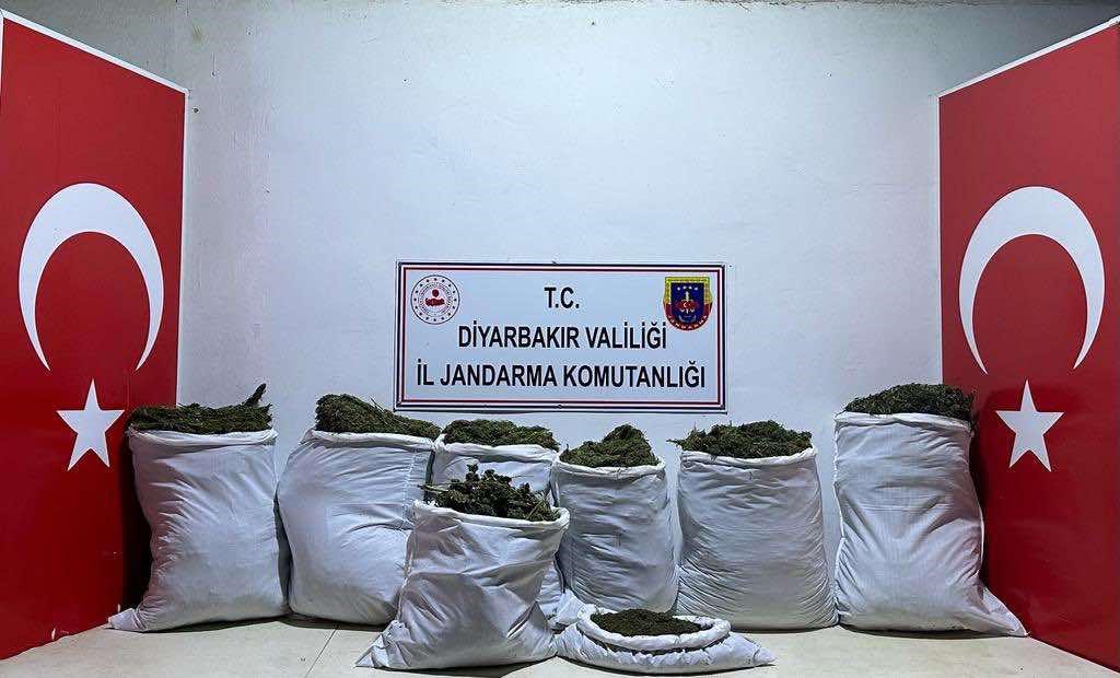 Diyarbakır’da 6 ayrı noktada 543 kilo esrar ele geçirildi