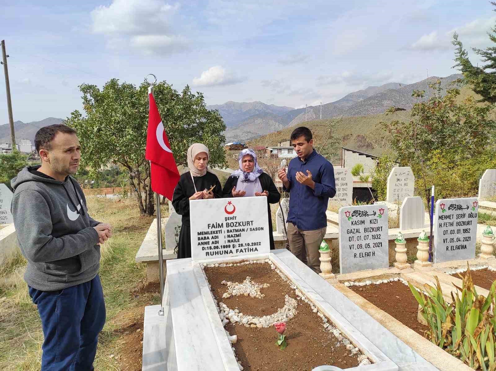 Sason’un son şehitleri mezarları başında anıldı