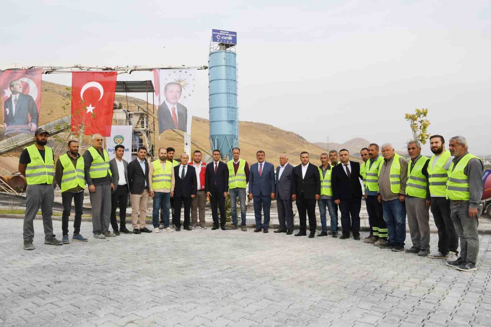 Esenlik Şirketine ait beton santrali üretime başladı