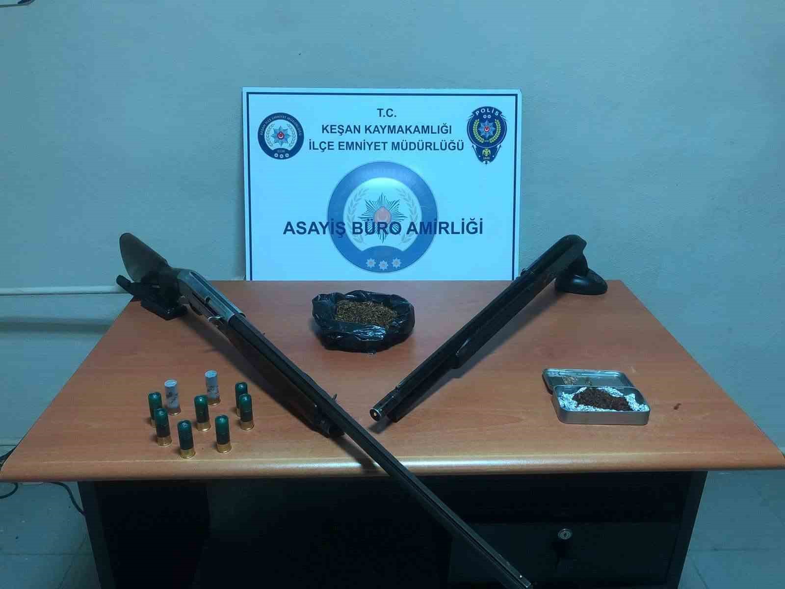 Keşan’da uyuşturucu operasyonu