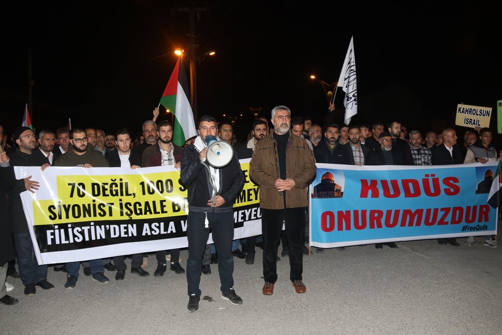 Bitlis&rsquo;ten İsrail&rsquo;e kınama

