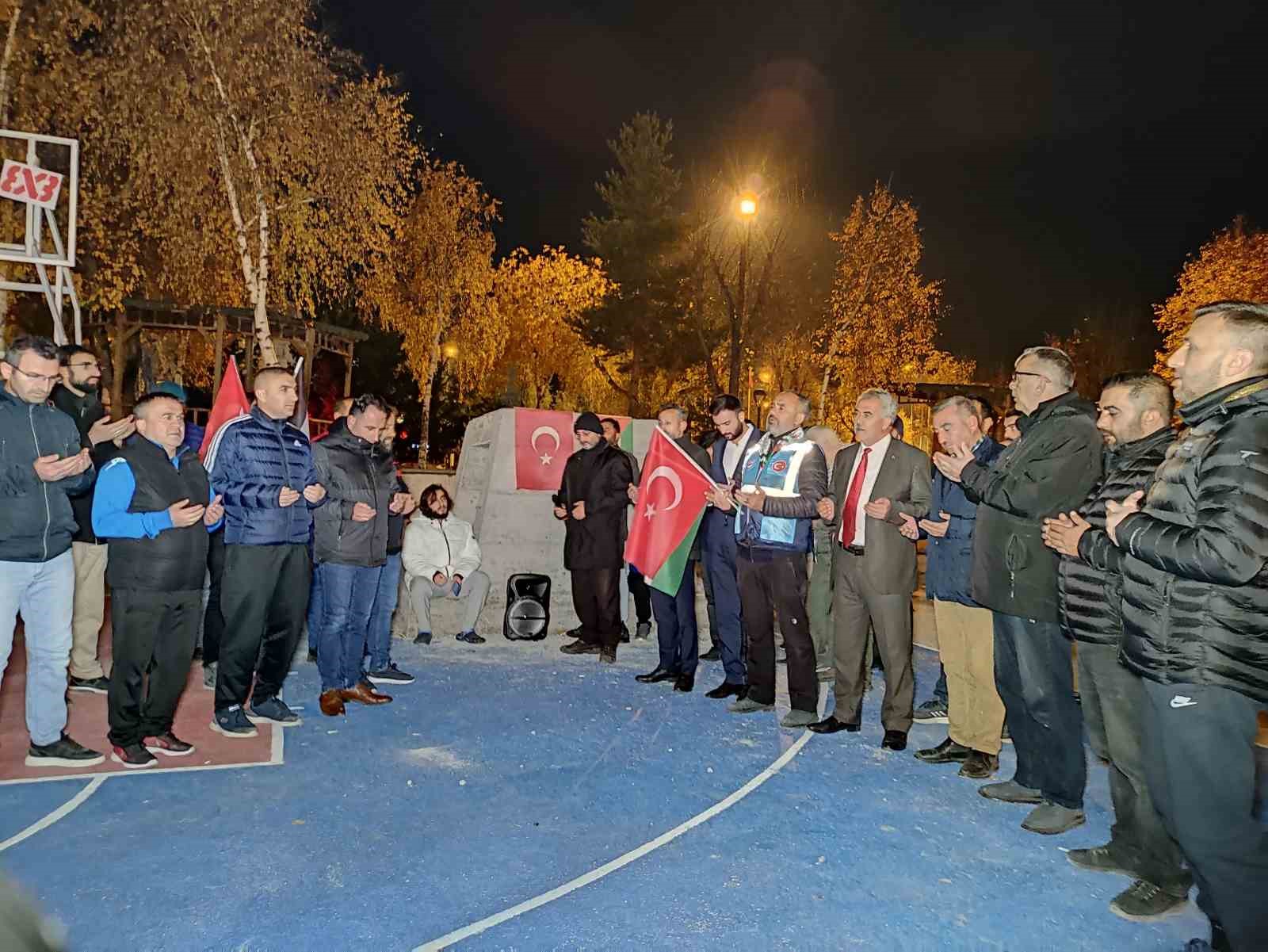 Ardahan&rsquo;da İsrail&rsquo;in Gazze&rsquo;ye y&ouml;nelik saldırıları protesto edildi
