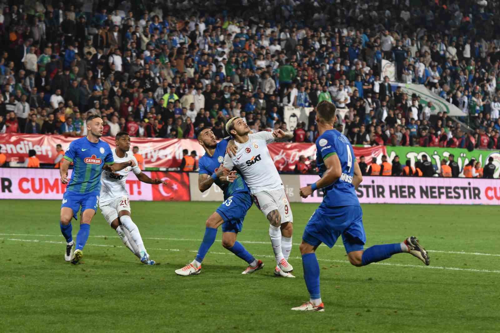 Trendyol S&uuml;per Lig: &Ccedil;aykur Rizespor: 0 - Galatasaray: 1 (Ma&ccedil; sonucu)
