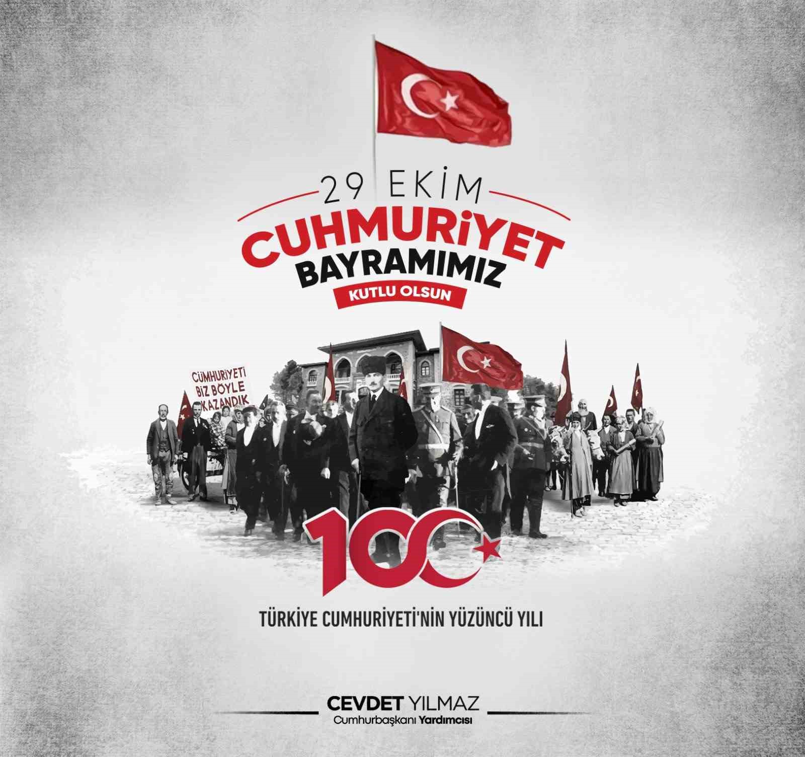 Cumhurbaşkanı Yardımcısı Yılmaz’dan 29 Ekim Cumhuriyet Bayramı mesajı
