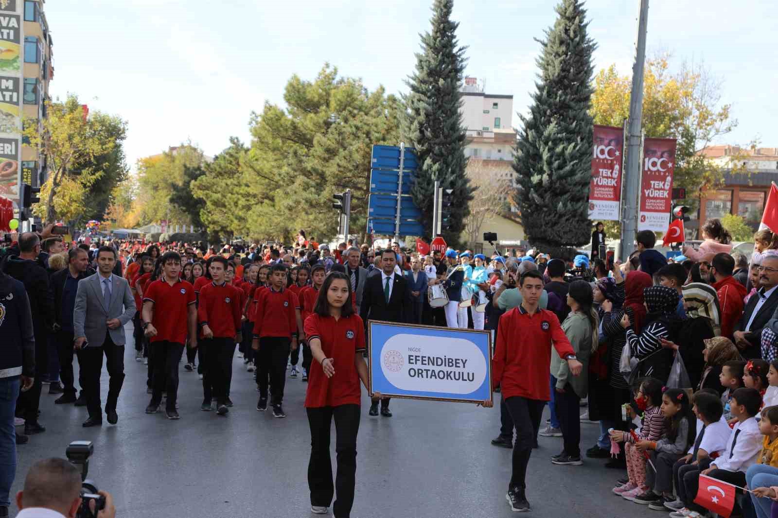 Niğde&rsquo;de Cumhuriyet Bayramı coşkuyla kutlandı
