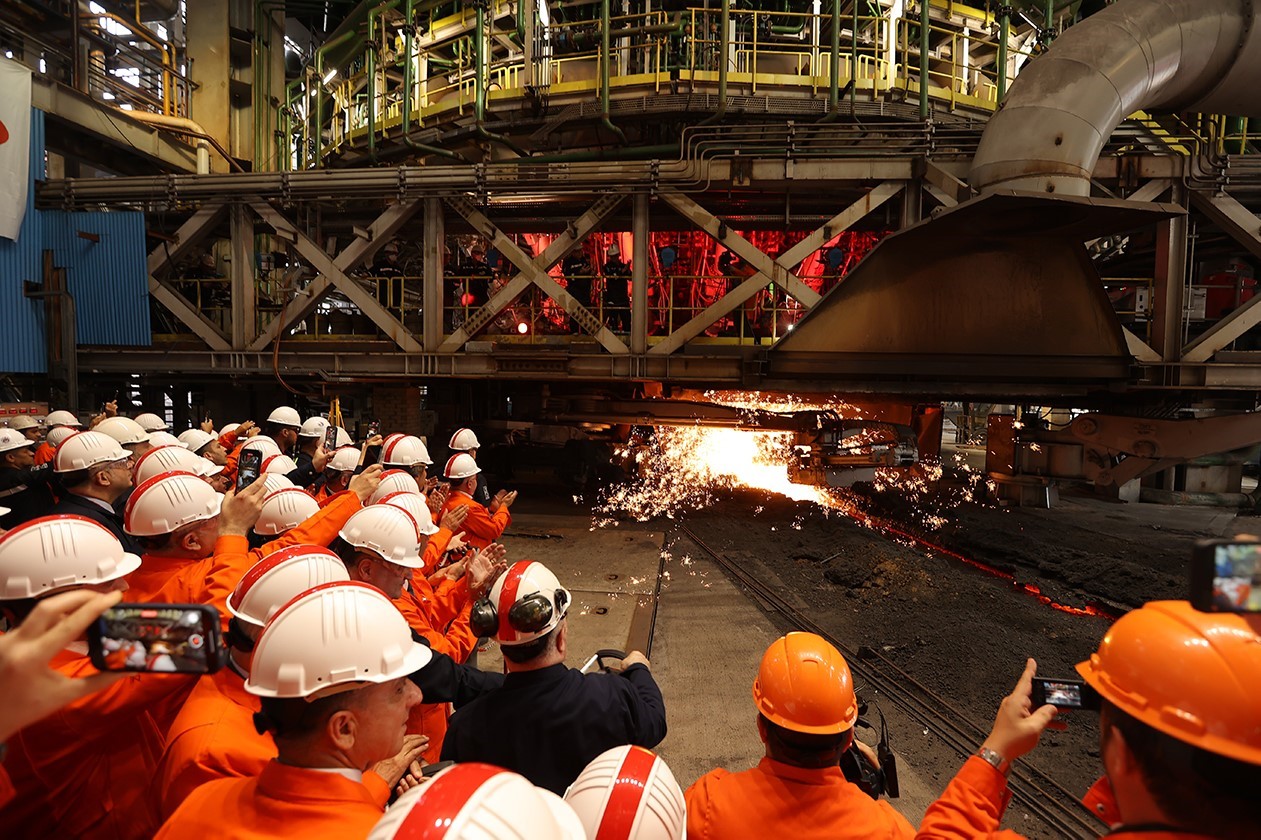 Erdemir’in Türk mühendislerinin katkılarıyla inşa ettiği ‘Zübeyde’de ilk üretim gerçekleşti