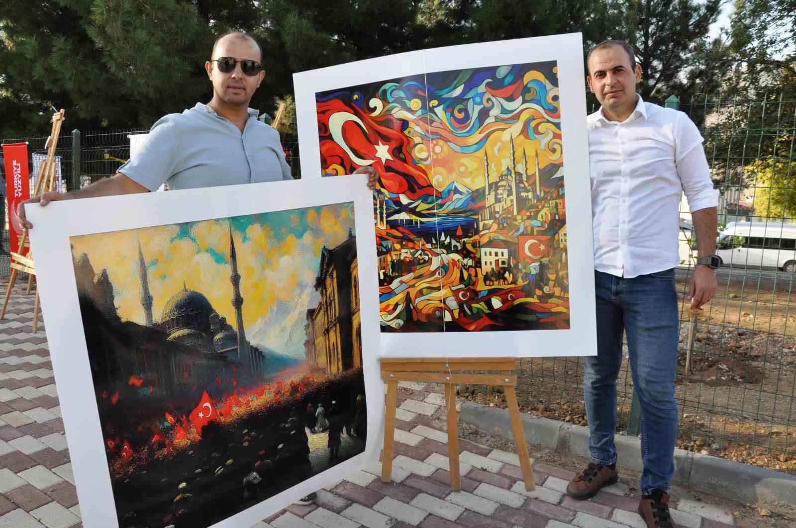 Türkiye’nin ilk yapay zeka resim sergisi Batman’da açıldı