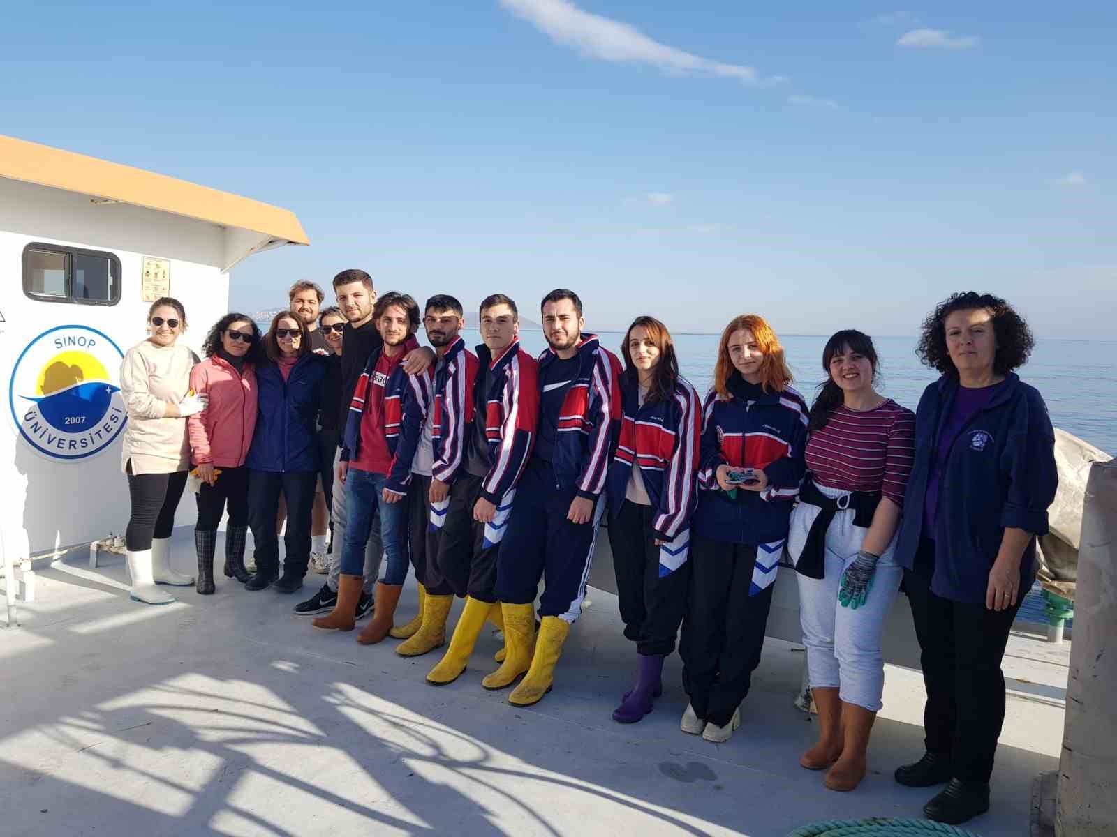 Sinop’ta midye seyreltme çalışması