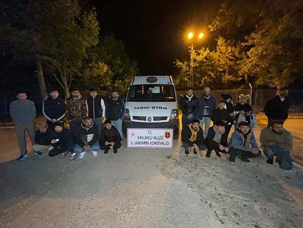 Kırklareli&rsquo;nde bin 61 ka&ccedil;ak g&ouml;&ccedil;men yakalandı
