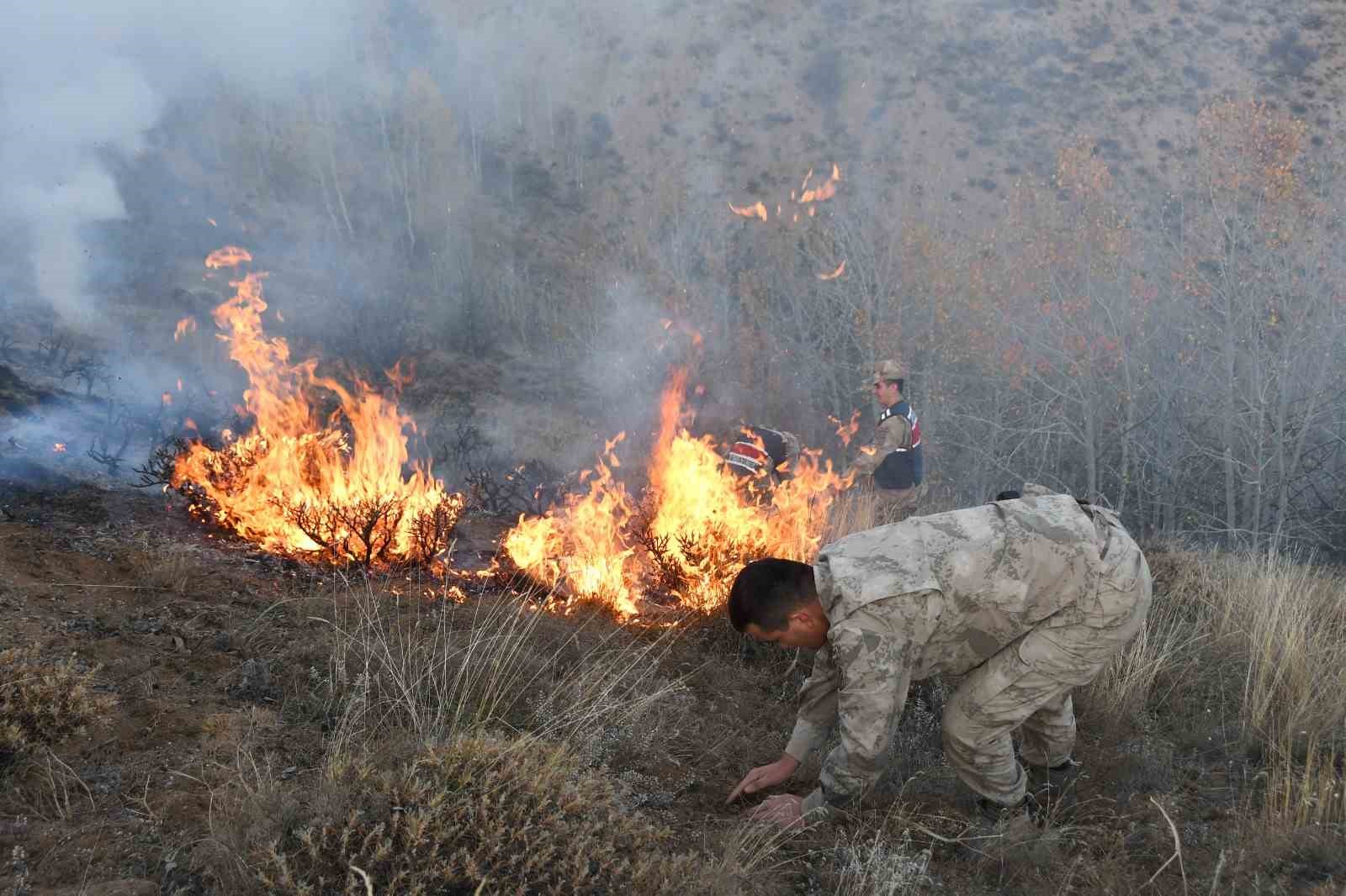 Gümüşhane’deki örtü yangınında 5 hektarlık alan zarar gördü
