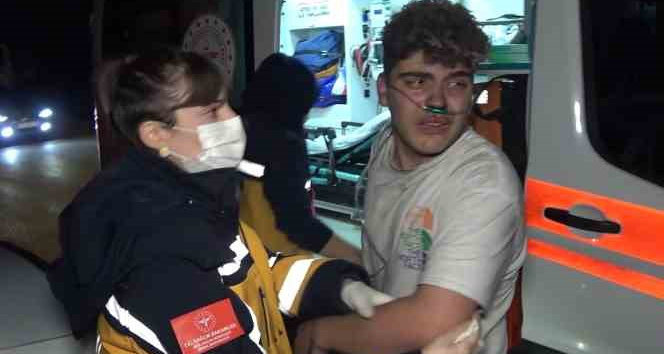 Sigara yakarken devrilen benzin bidonu alev aldı: Ağabey ile kardeşi ölümden döndü