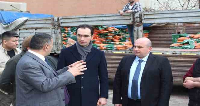 Çiftçilere yem bitkisi tohumu dağıtıldı