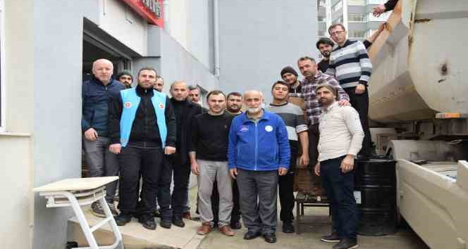 Giresun’dan deprem bölgesine yardım kampanyası devam ediyor