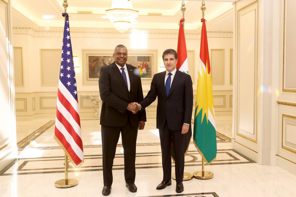 ABD Savunma Bakanı Austin, IKBY Başkanı Barzani ile görüştü