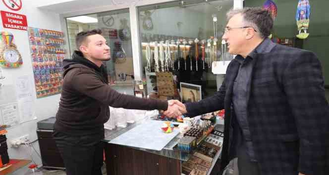 Başkan Savran’dan terminal esnafına ziyaret