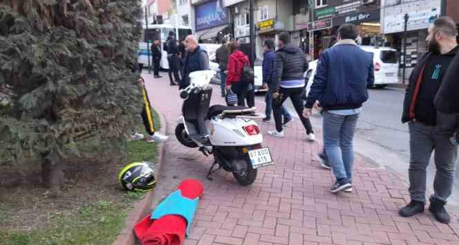 Motosikletin çarptığı çocuk yaralandı