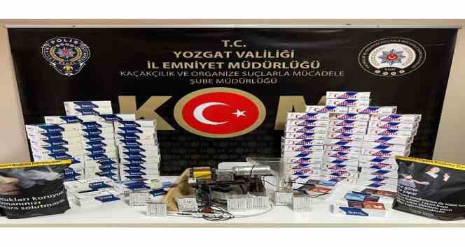 Yozgat’ta 16 bin 400 adet boş makaron ele geçirildi