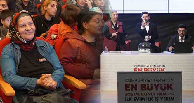 Edirne’de, depremler sebebiyle ertelenen TOKİ kuraları çekildi