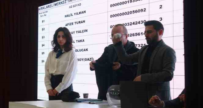 Kırklareli’de TOKİ kurası heyecanı