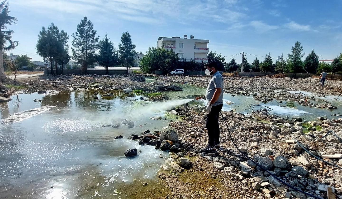 Haşere ila&ccedil;lama &ccedil;alışmaları devam ediyor
