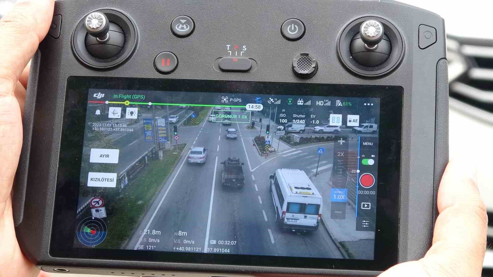 Ordu’da havadan ve karadan trafik denetimleri sürüyor